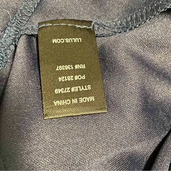 LuLu’s  Royal Blue, Lace, Sheer, Formal Event, Open Back, Midi  Dress Sz S. NWT - Picture 9 of 9